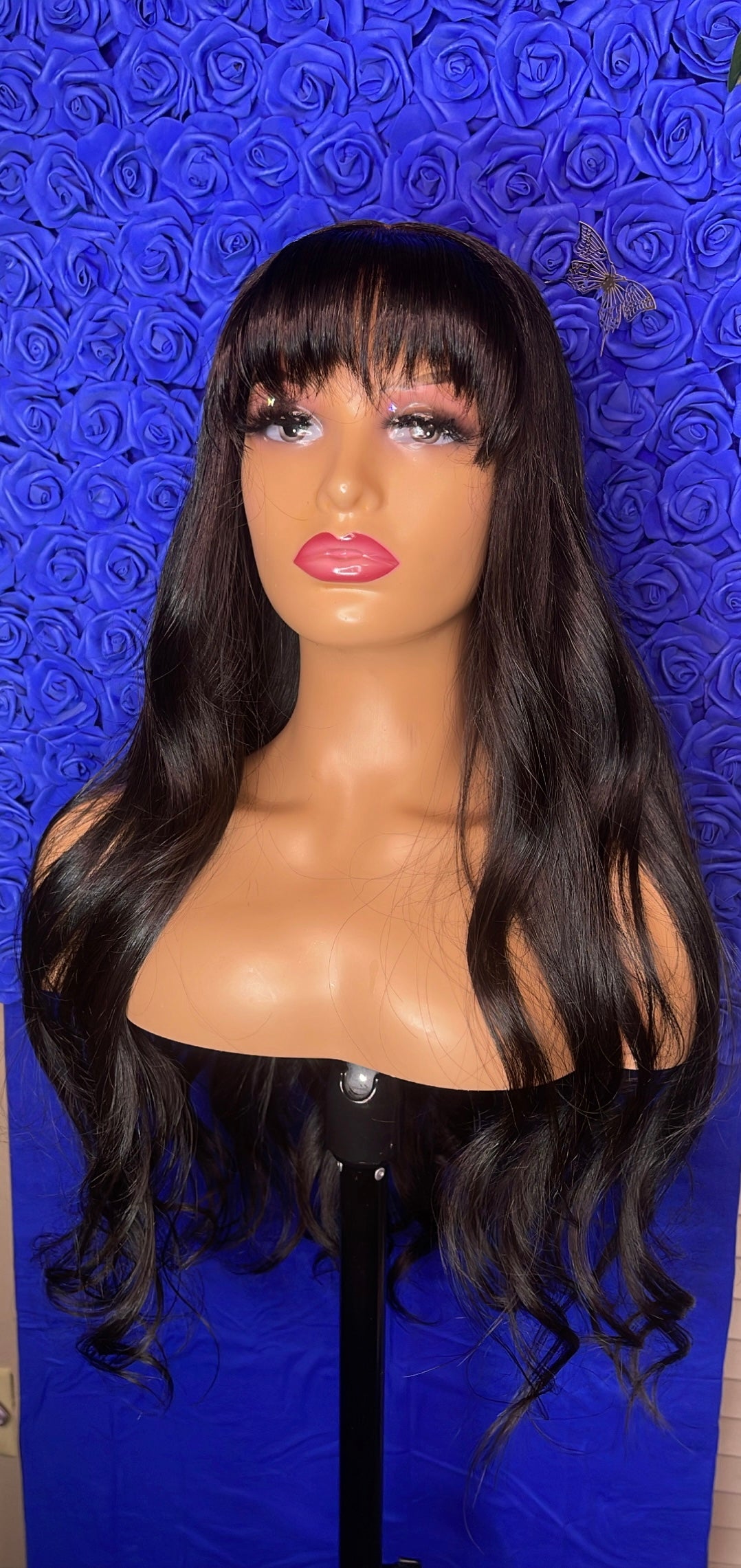 Curly Burmese bang wig