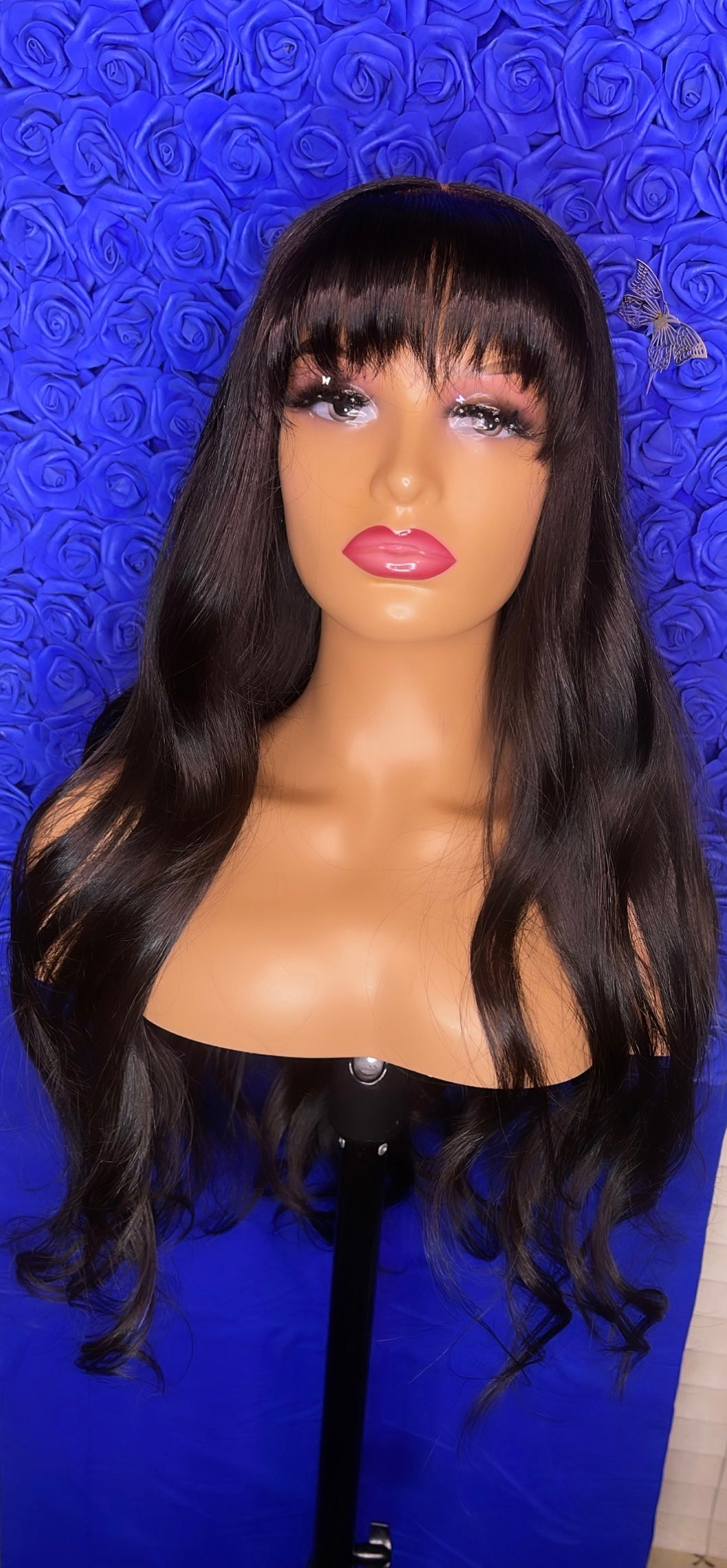 Curly Burmese bang wig